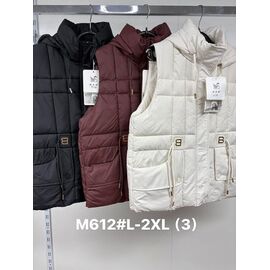 Жилетка жіноча M612 black р.L-2XL "Jacket" недорого оптом від прямого постачальника