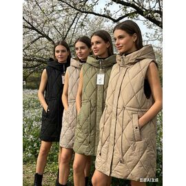 Жилетка жіноча M6607 beige р.52-60 "Jacket" недорого оптом від прямого постачальника