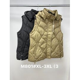 Жилетка жіноча M801 black р.M-3XL "Jacket" недорого оптом від прямого постачальника