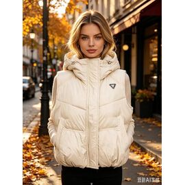 Жилетка жіноча M8010 beige р.M-2XL "Jacket" недорого оптом від прямого постачальника