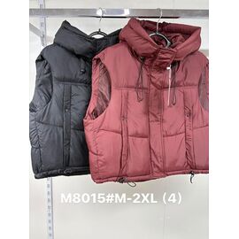 Жилетка жіноча M8015 wine р.M-2XL "Jacket" недорого оптом від прямого постачальника