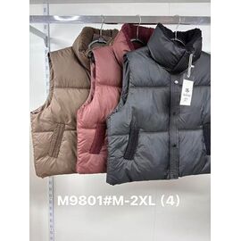 Жилетка жіноча M9801 beige р.M-2XL "Jacket" недорого оптом від прямого постачальника