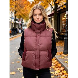Жилетка жіноча M9801 wine р.M-2XL "Jacket" недорого оптом від прямого постачальника
