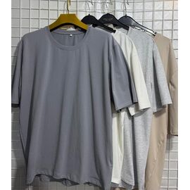 Фотография Футболка мужская AX387 l.grey р.3XL-6XL "AXT" недорого оптом от прямого поставщика