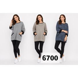 Светр жіночий 6700 blue р.46-54 "VERJINIA" недорого оптом від прямого постачальника