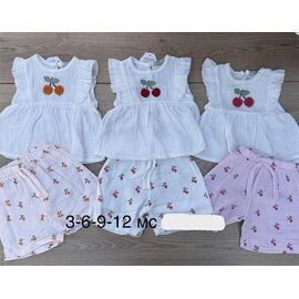 Костюм дитячий на дівчинку 1059 peach р.0.3-1 "Emir kids" недорого оптом від прямого постачальника