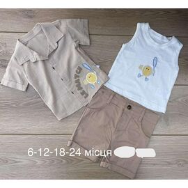 Костюм дитячий на хлопчика 1063 beige р.0.6-2 "Emir kids" недорого оптом від прямого постачальника