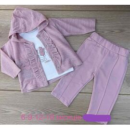 Костюм дитячий на дівчинку 1080 pink р.0.6-1.6 "Emir kids" недорого оптом від прямого постачальника