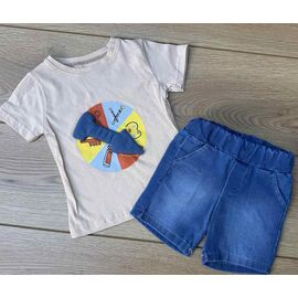 Костюм дитячий на хлопчика 1092 l.grey р.0.9-2 "Emir kids" недорого оптом від прямого постачальника
