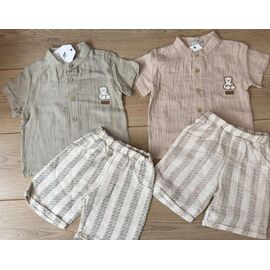 Костюм дитячий на хлопчика 1120 beige р.74-92 "Emir kids" недорого оптом від прямого постачальника