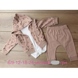 Костюм дитячий на дівчинку 1178 beige р.0.6-2 "Emir kids" недорого оптом від прямого постачальника