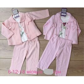 Костюм дитячий на дівчинку 1179 pink р.0.6-1.6 "Emir kids" недорого оптом від прямого постачальника