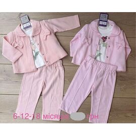 Костюм дитячий на дівчинку 1180 peach р.0.6-1.6 "Emir kids" недорого оптом від прямого постачальника