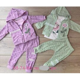 Костюм дитячий на дівчинку 1182 green р.68-80 "Emir kids" недорого оптом від прямого постачальника