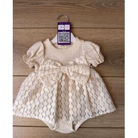 Боді на дівчинку 1228 l.beige р.62-80 "Emir kids" недорого оптом від прямого постачальника