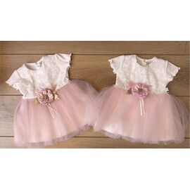 Сукня дитяча легка на дівчинку 1232 pink р.74-86 "Emir kids" недорого оптом від прямого постачальника