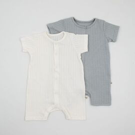 Комбінезон дитячий легкий на хлопчика 35-01-1 white р.62-80 "Emir kids" недорого оптом від прямого постачальника