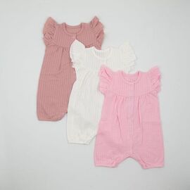 Комбінезон дитячий легкий на дівчинку 35-02-1 white р.62-80 "Emir kids" недорого оптом від прямого постачальника