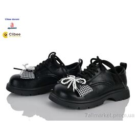 Фотография Туфли детские удобные Весна/осень A26506 black (7 пар р.31-37) "Clibee-Doremi" недорого оптом от прямого поставщика