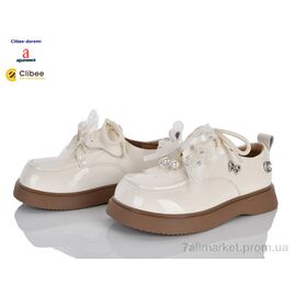 Фотография Туфли детские удобные Весна/осень AB18803 beige (7 пар р.31-37) "Clibee-Doremi" недорого оптом от прямого поставщика