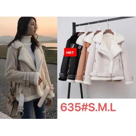 Фотография Куртка женская зимняя 635 l.beige р.S-L "Dorimodes" недорого оптом от прямого поставщика