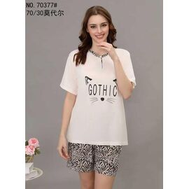 Піжама легка жіноча 70377 white р.50-58 "Fili Wear" недорого оптом від прямого постачальника