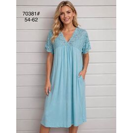 Нічня жіноча 70381 l.blue р.50-58 "Fili Wear" недорого оптом від прямого постачальника