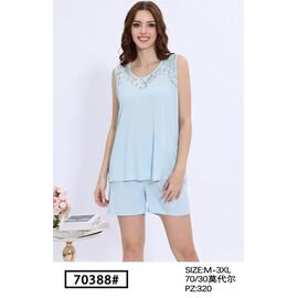 Піжама легка жіноча 70388 l.blue р.50-58 "Fili Wear" недорого оптом від прямого постачальника