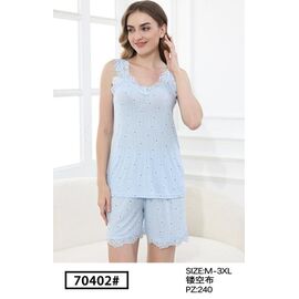 Фотография Пижама лёгкая женская 70402 l.blue р.50-58 "Fili Wear" недорого оптом от прямого поставщика