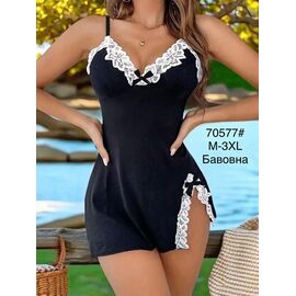 Фотография Ночнушка женская 70577 black р.50-58 "Fili Wear" недорого оптом от прямого поставщика