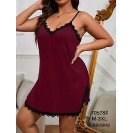 Фотография Ночнушка женская 70578 wine р.50-58 "Fili Wear" недорого оптом от прямого поставщика