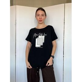 футболка жіноча 2831 black р.48-54 "FSN" недорого оптом від прямого постачальника