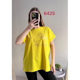 футболка жіноча 6425 yellow р.48-54 "FSN" недорого оптом від прямого постачальника