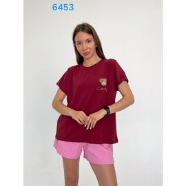 футболка жіноча 6453 wine р.42-46 "FSN" недорого оптом від прямого постачальника