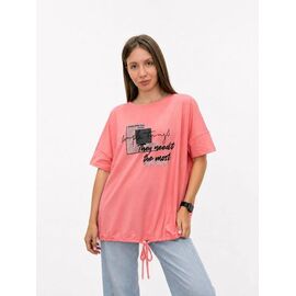 футболка жіноча 6570 pink р.54-60 "FSN" недорого оптом від прямого постачальника