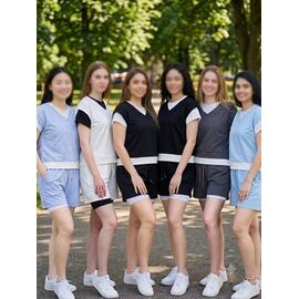Фотография Костюм женский BH2501 navy р.M-XL "FLORA" недорого оптом от прямого поставщика