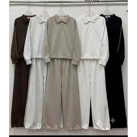 Костюм спортивний жіночий теплий BX69 beige р.M-XL "FLORA" недорого оптом від прямого постачальника