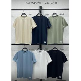 Фотография Футболка мужская 245170 navy р.3XL-6XL "Vip Stendo" недорого оптом от прямого поставщика