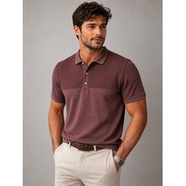 Фотография Футболка мужская 5640 brown р.M-2XL "Vip Stendo" недорого оптом от прямого поставщика