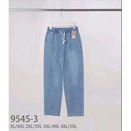 Фотография Джинсы женские 9545-3 l.blue р.XL-5XL "Hoan" недорого оптом от прямого поставщика