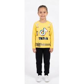 Фотография Свитер детский на девочку 4138 yellow р.4-8 "MALIBU" недорого оптом от прямого поставщика