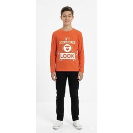 Фотография Свитер детский на мальчика 4980 orange р.8-12 "MALIBU" недорого оптом от прямого поставщика