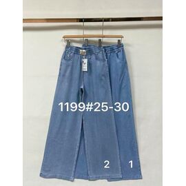 Фотография Джинсы женские 1199-1 l.blue р.25-30 "Yafeier" недорого оптом от прямого поставщика