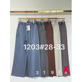 Фотография Джинсы женские 1203-1 grey р.28-33 "Yafeier" недорого оптом от прямого поставщика