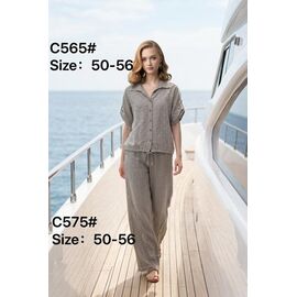 Фотография Костюм женский C565-575 grey р.50-56 "Yafeier" недорого оптом от прямого поставщика