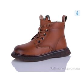 Фотография Ботинки детские удобные Весна/осень 8018 brown (8 пар р.26-30) "KEWK" недорого оптом от прямого поставщика