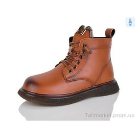 Фотография Ботинки детские удобные Весна/осень 9018 brown (8 пар р.31-36) "KEWK" недорого оптом от прямого поставщика