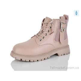 Фотография Ботинки детские удобные Весна/осень 9010 pink (8 пар р.31-36) "KEWK" недорого оптом от прямого поставщика