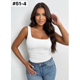 Фотография Майка женская 51-4 white р.42-56 "FIESTA" недорого оптом от прямого поставщика