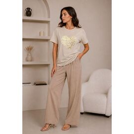 Фотография Футболка женская GL245 beige р.M-2XL "FIESTA" недорого оптом от прямого поставщика